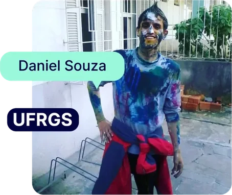 Daniel Souza, aprovado na UFRGS
